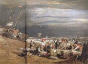 Fishmarket on thte beach (mk31) Joseph Mallord William Turner